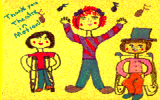 Picture of child thanking actors